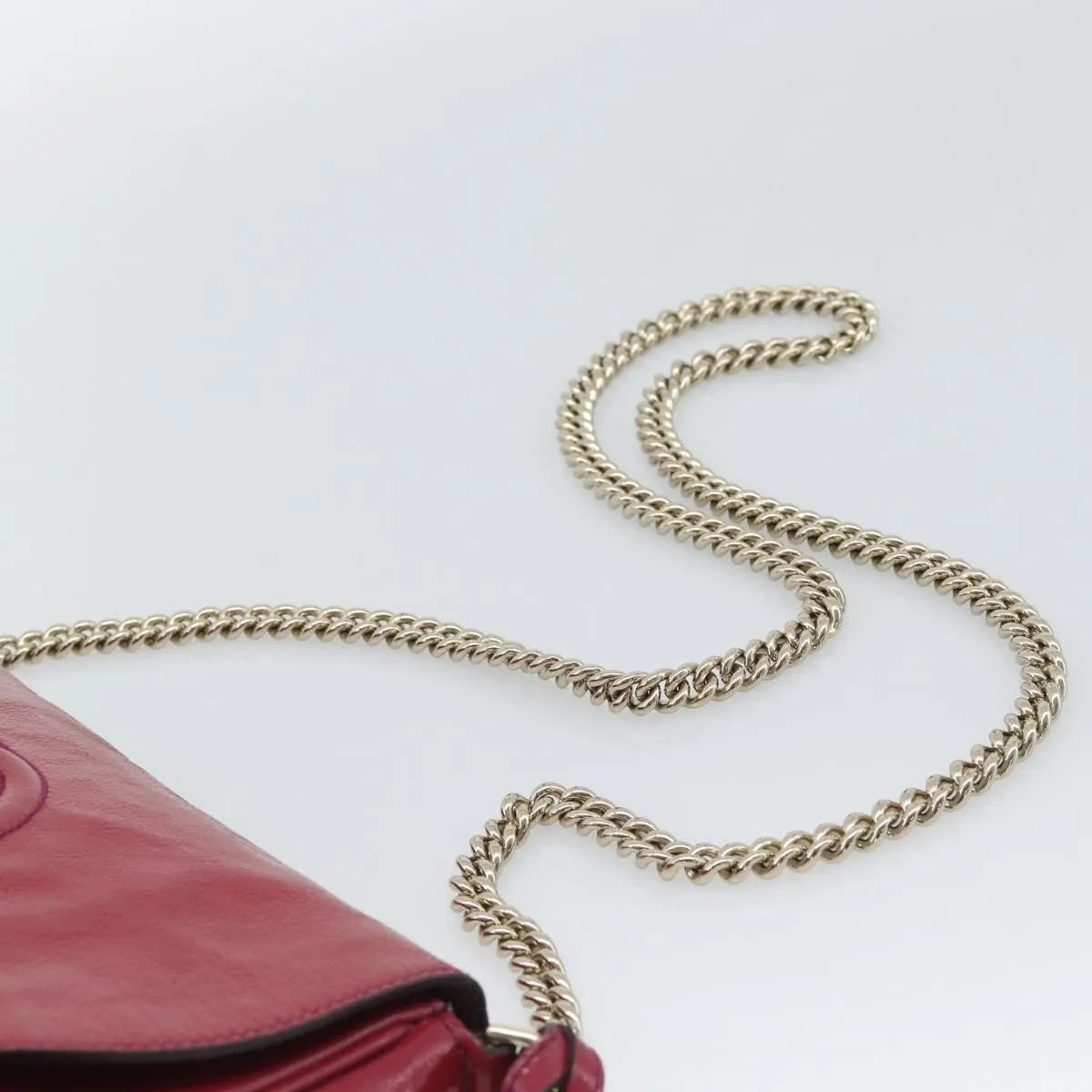 Gucci Soho Chain Patent Pink Patent_Leather Shoulder Bag Bag (Pre-Owned)