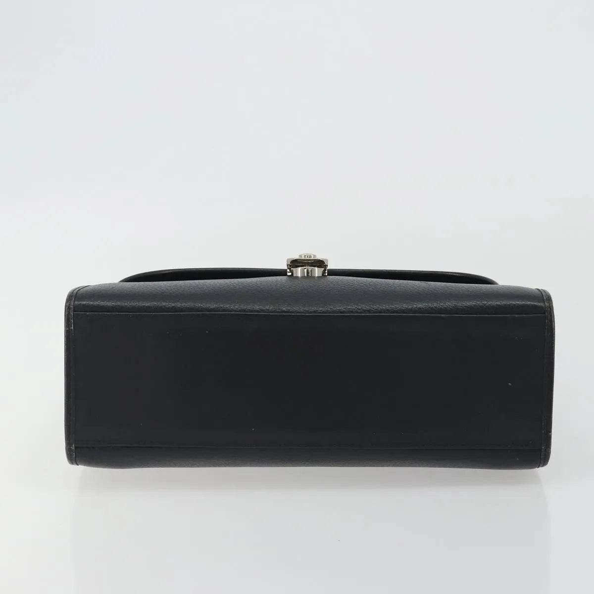 Burberry Vintage Leather Black Leather Handbag (Pre-Owned)