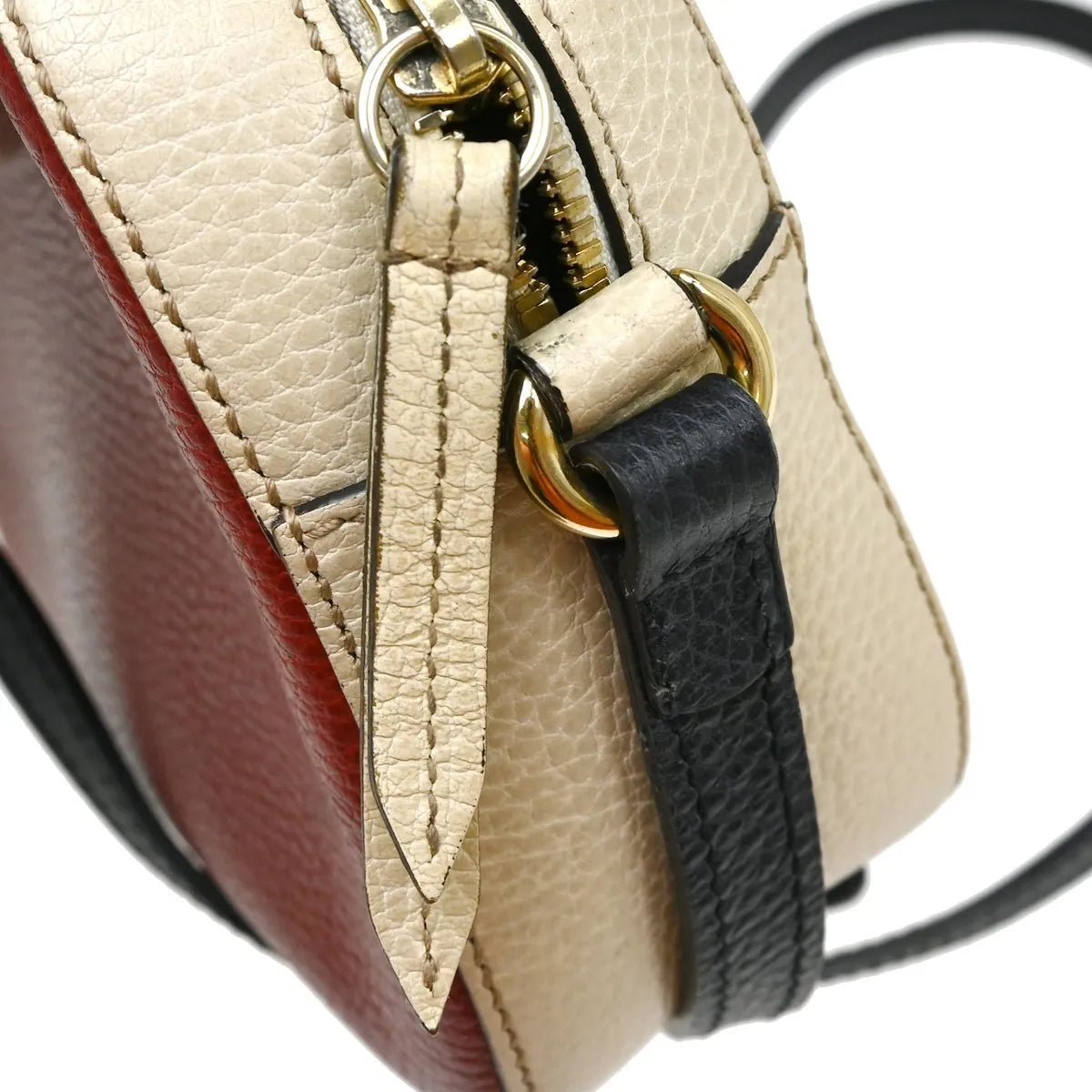 Gucci Soho Shoulder Leather Red Leather Handbag (Pre-Owned)