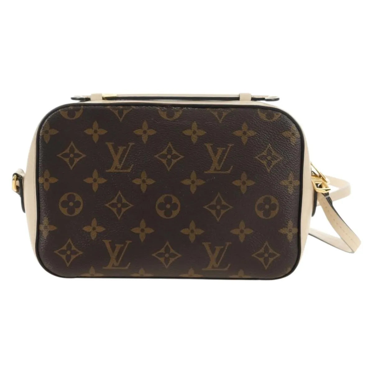 Louis Vuitton Saintonge Monogram Canvas With Leather Brown Canvas Shoulder Bag Bag (Pre-Owned)