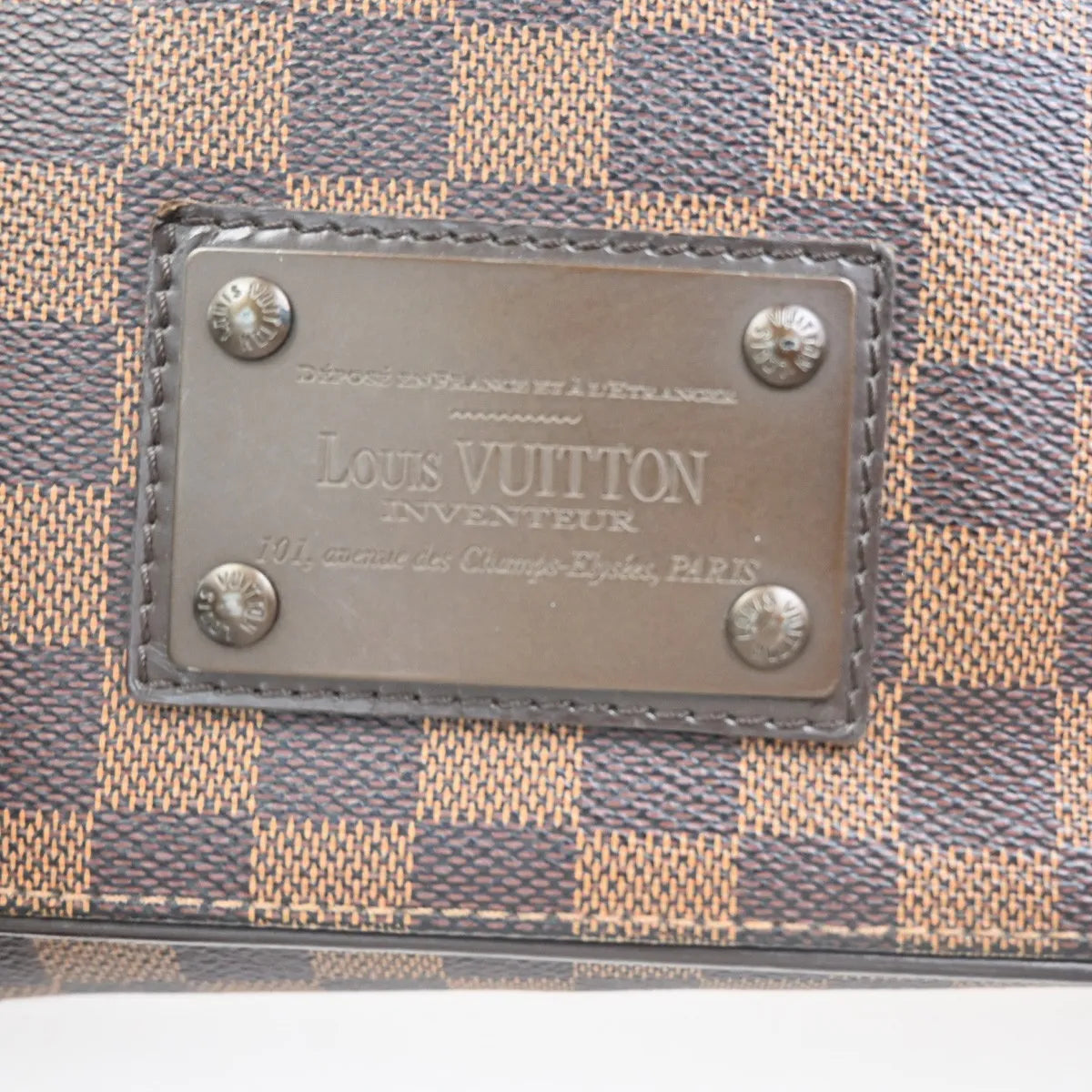Louis Vuitton Brooklyn Damier Brown Canvas Shoulder Bag Bag (Pre-Owned)