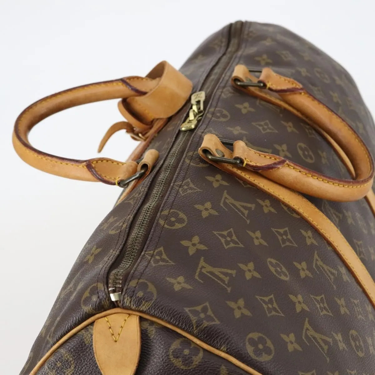 Louis Vuitton Keepall Monogram Canvas Brown Canvas Travel Bag Bag (Pre-Owned)