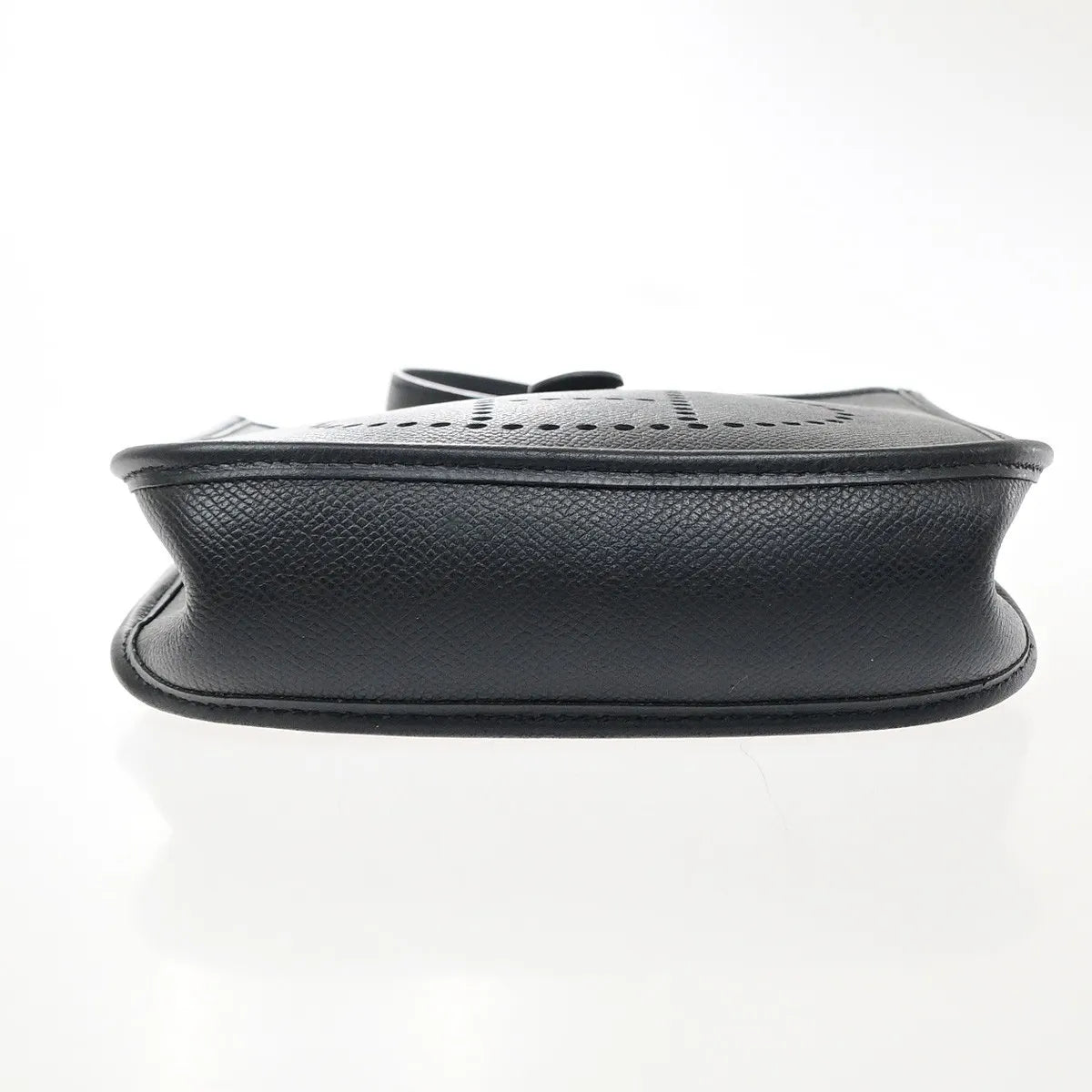 Hermes Long Strap Evelyne Epsom Black Leather Shoulder Bag Bag (Pre-Owned)