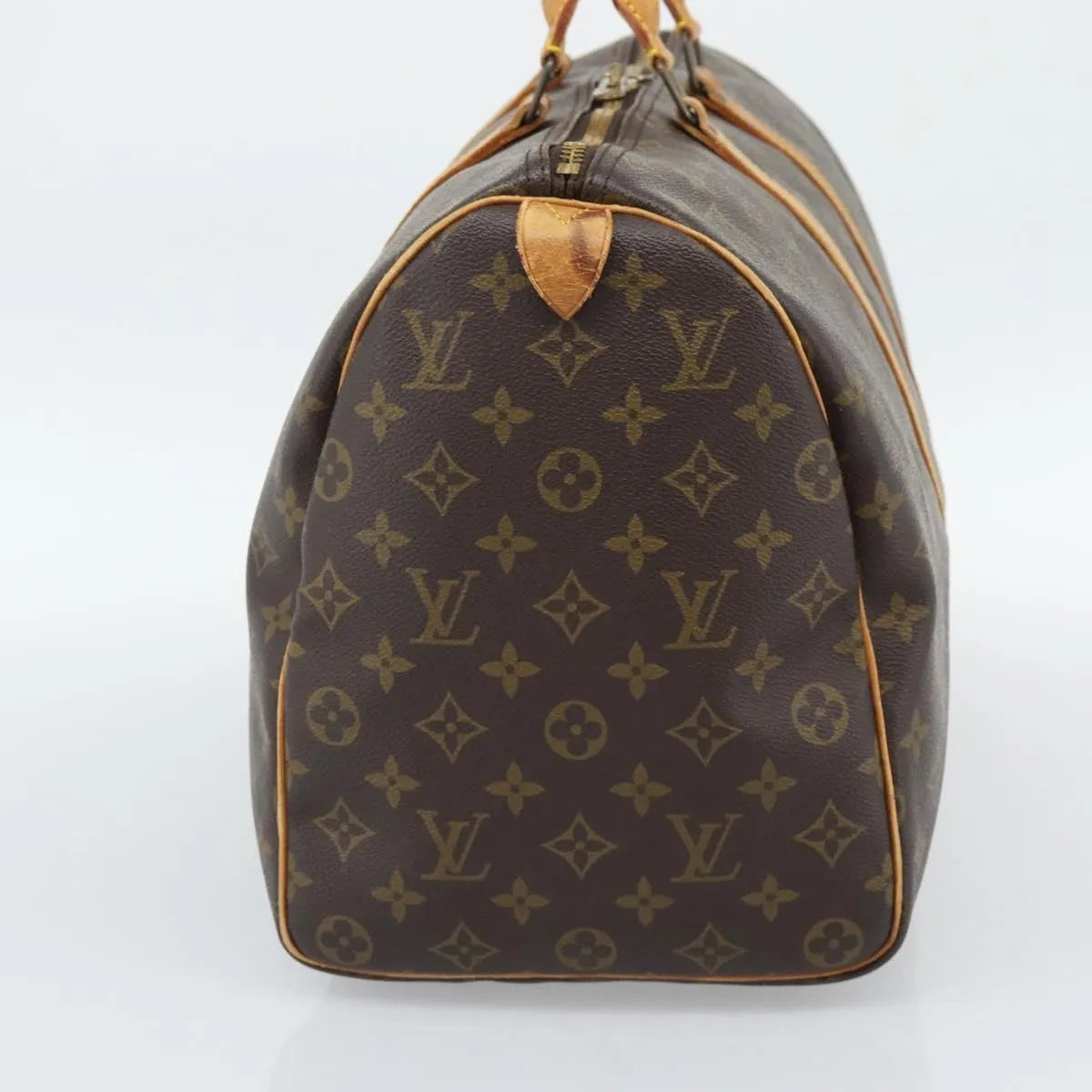 Louis Vuitton Keepall Monogram Brown Canvas Travel Bag Bag (Pre-Owned)