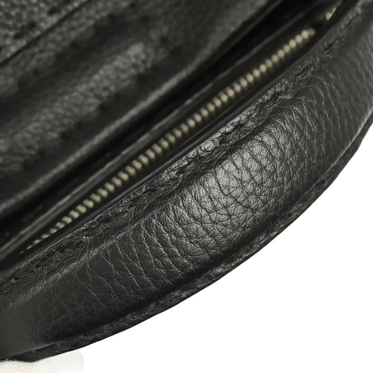 Fendi Selleria Peekaboo Fit Leather Black Leather Handbag (Pre-Owned)