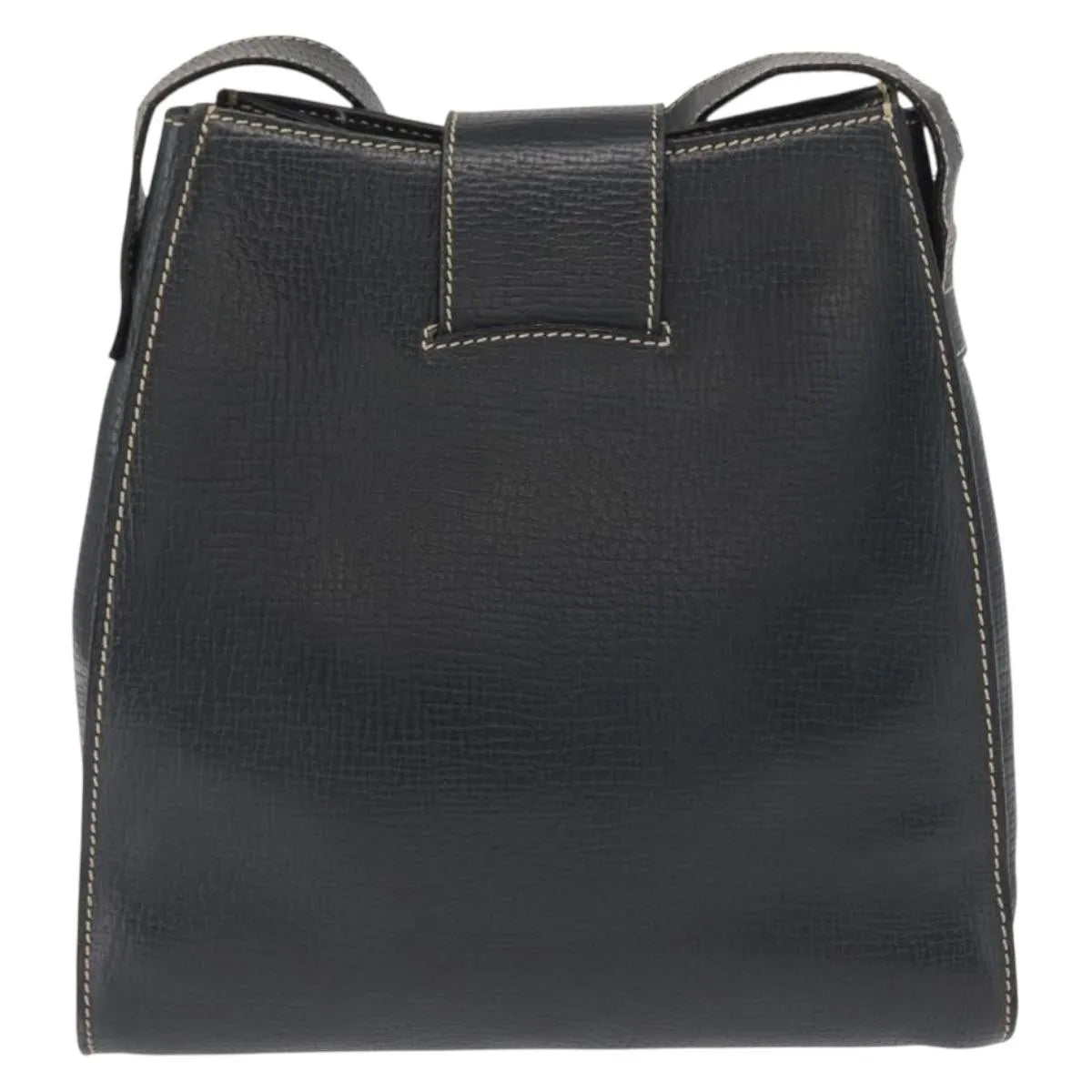 Loewe Vintage Leather Navy Leather Shoulder Bag Bag (Pre-Owned)