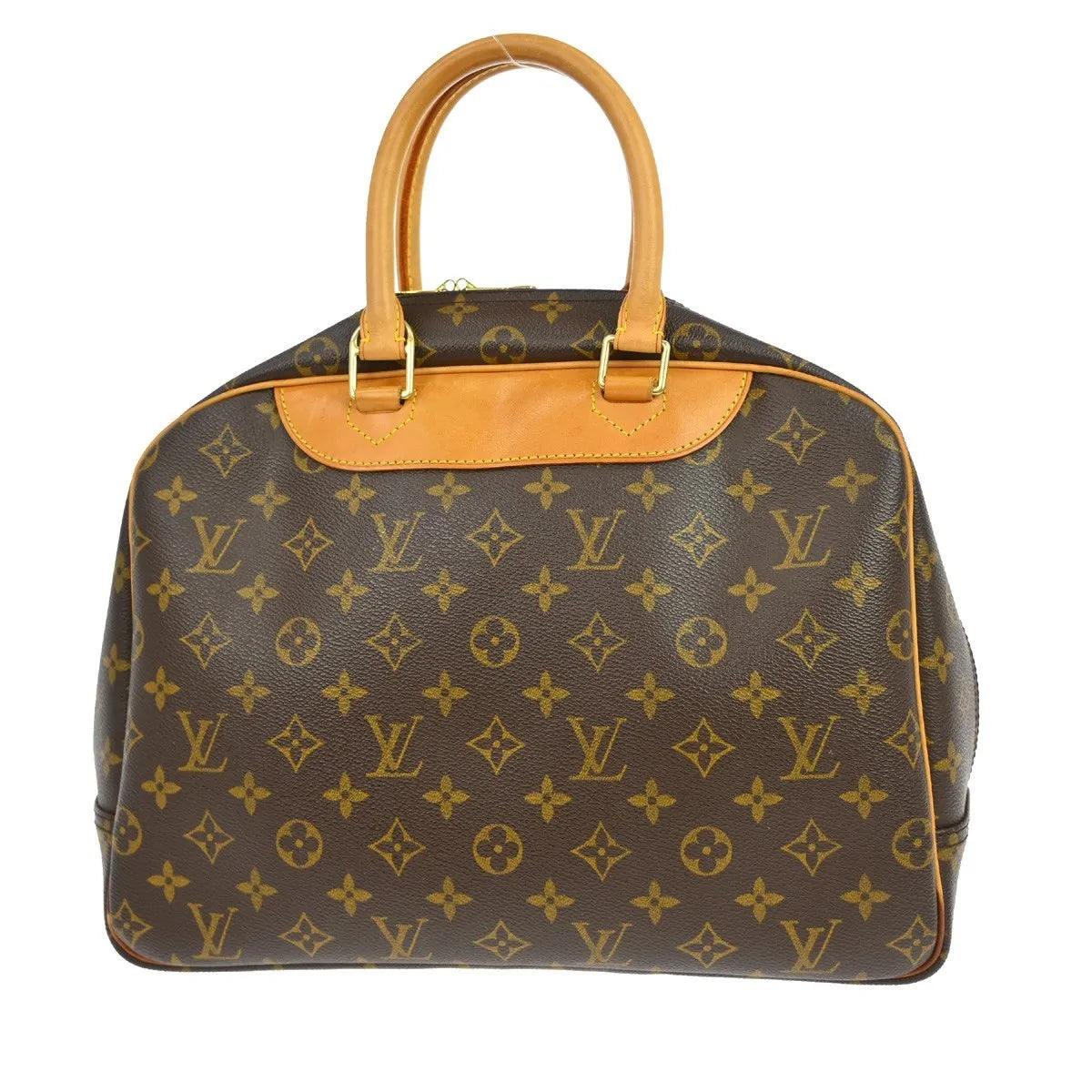 Louis Vuitton Deauville Monogram Canvas Brown Canvas Handbag (Pre-Owned)