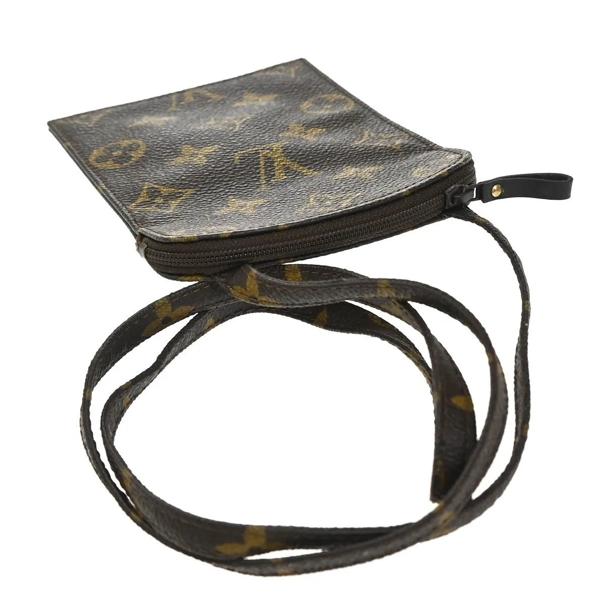 Louis Vuitton Pochette Secret Monogram Canvas Brown Canvas Clutche & Pouche Bag (Pre-Owned)
