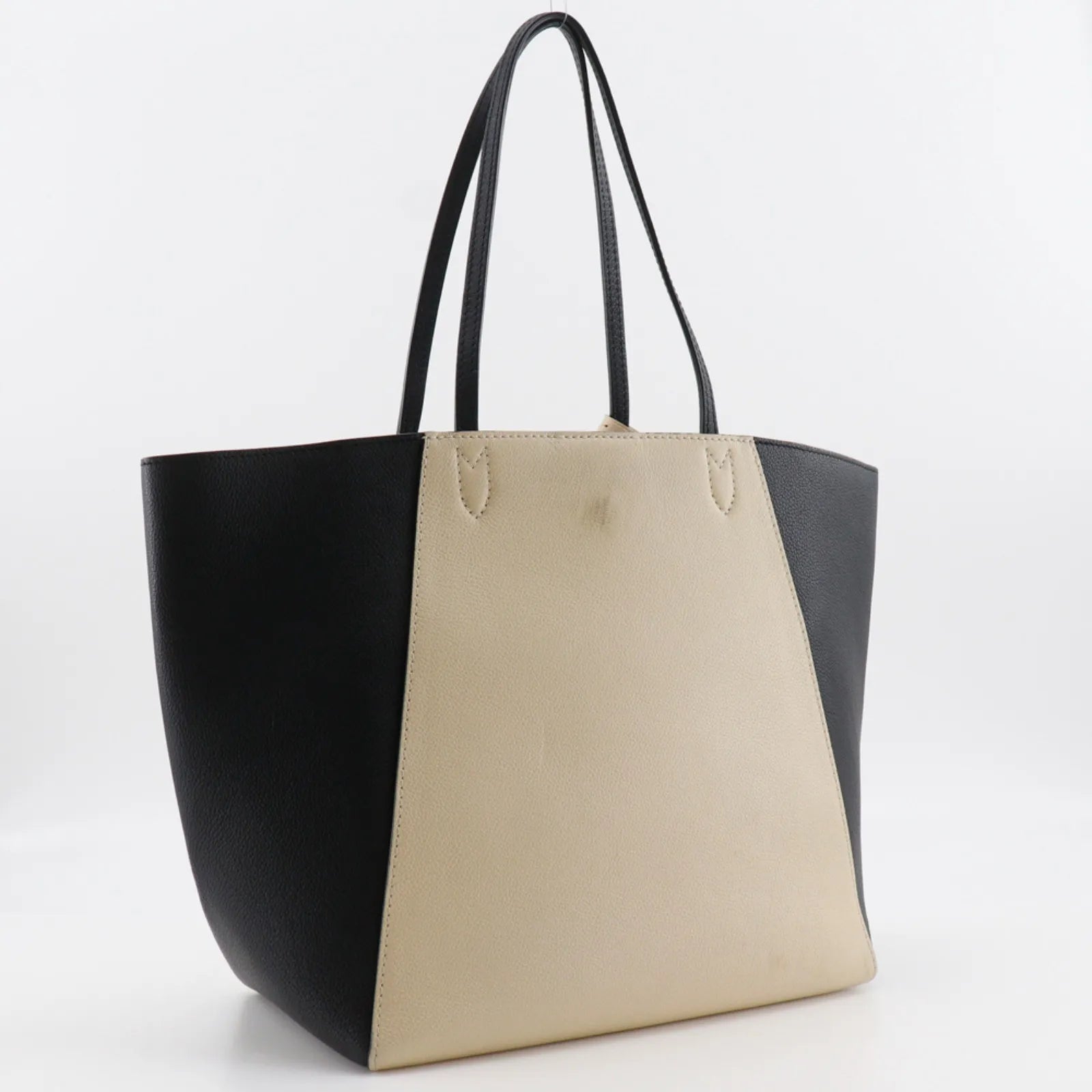 Louis Vuitton Lockme Cabas Leather Beige Leather Tote Bag Bag (Pre-Owned)