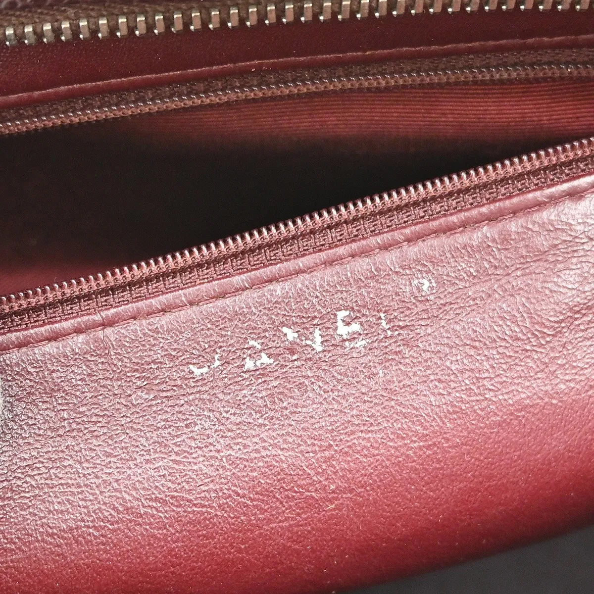 Chanel Medallion Tote Quilted Caviar Burgundy Leather Tote Bag Bag (Pre-Owned)