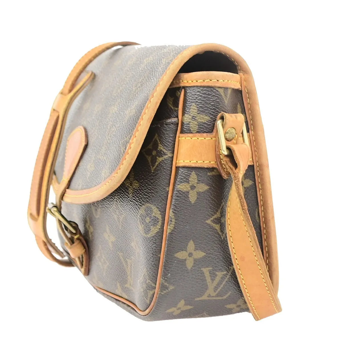 Louis Vuitton Sologne Monogram Canvas Brown Canvas Shoulder Bag Bag (Pre-Owned)