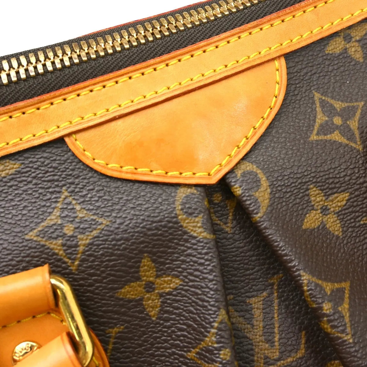 Louis Vuitton Palermo Monogram Canvas Brown Canvas Tote Bag Bag (Pre-Owned)