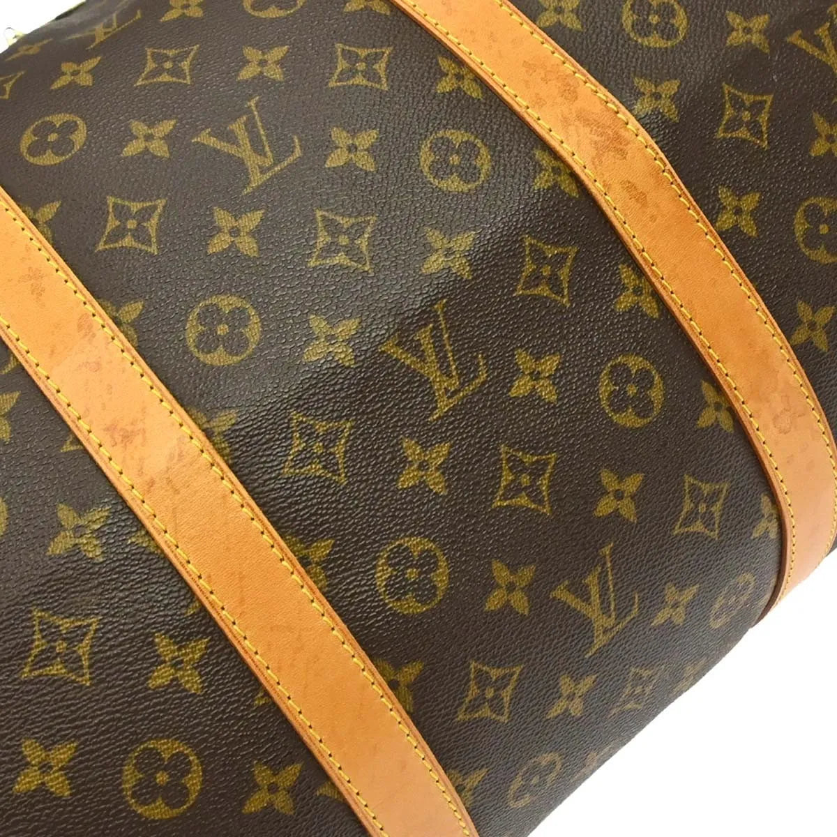 Louis Vuitton Keepall Monogram Canvas Brown Canvas Travel Bag Bag (Pre-Owned)