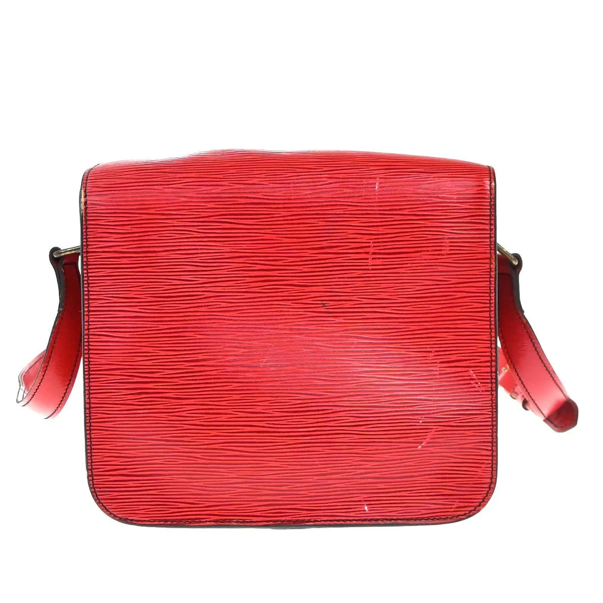 Louis Vuitton Cartouchiere Epi Leather Red Leather Shoulder Bag Bag (Pre-Owned)