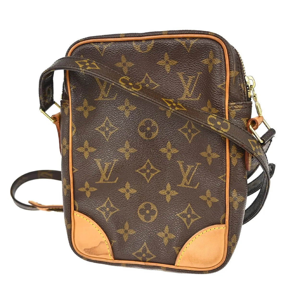 Louis Vuitton Amazone Bag Monogram Canvas Brown Canvas Shoulder Bag Bag (Pre-Owned)