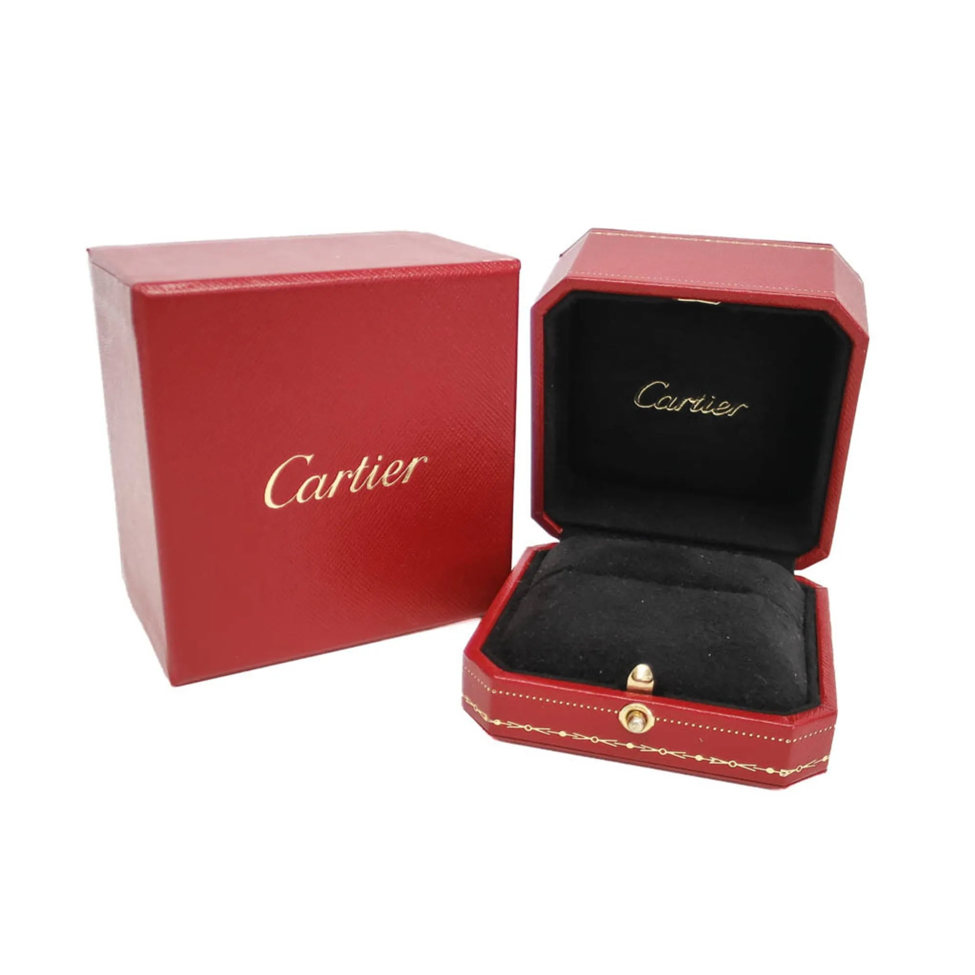 Cartier Ballerine Solitaire Platinum With Rbc Diamond D/Vvs1 Clear White_Gold Ring Jewelry (Pre-Owned)