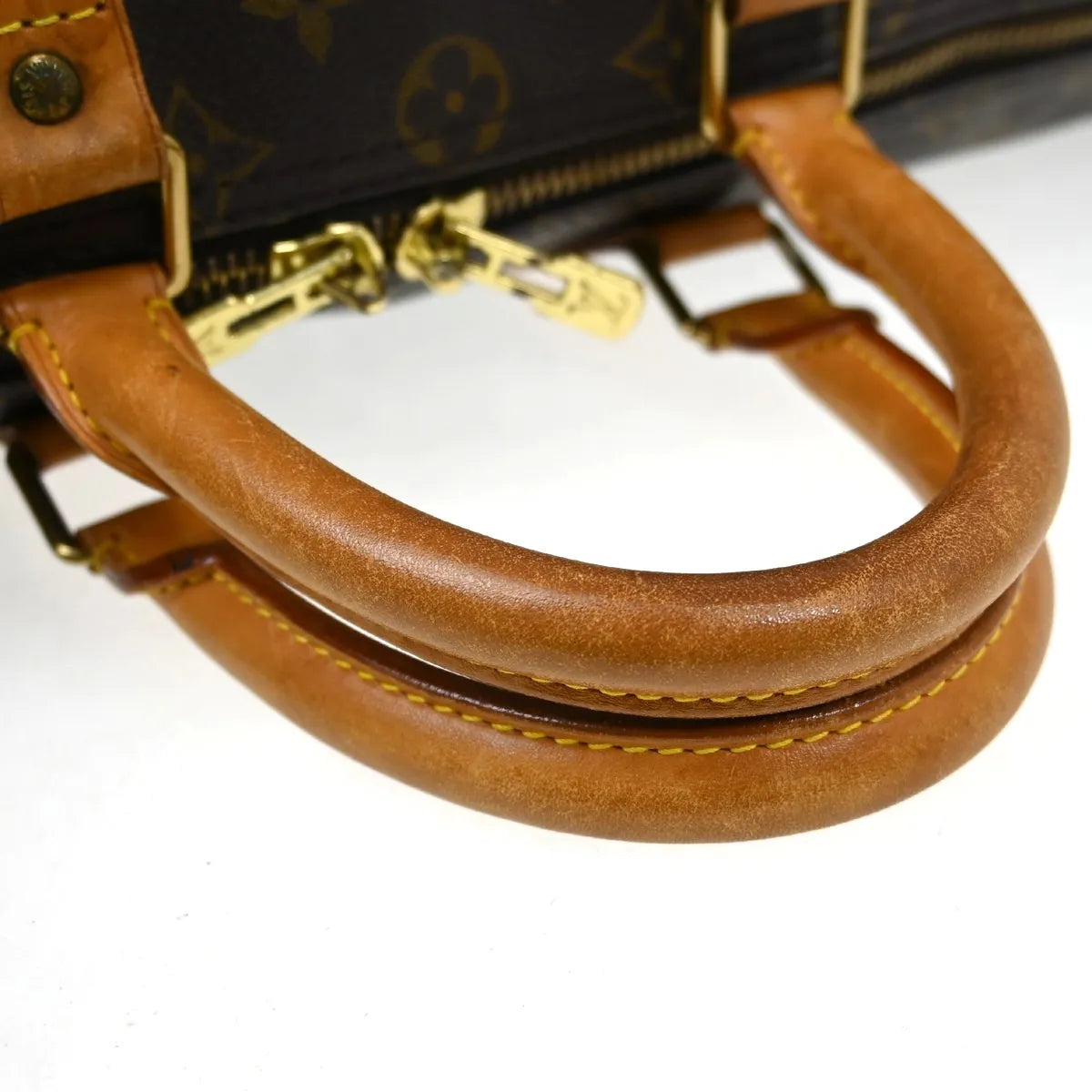 Louis Vuitton Keepall Bag Monogram Canvas Brown Canvas Travel Bag Bag (Pre-Owned)
