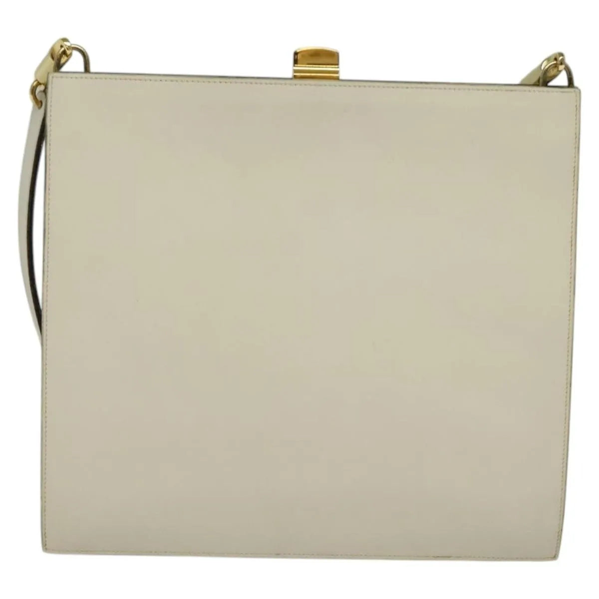 Christian Dior Vintage Leather Beige Leather Shoulder Bag Bag (Pre-Owned)