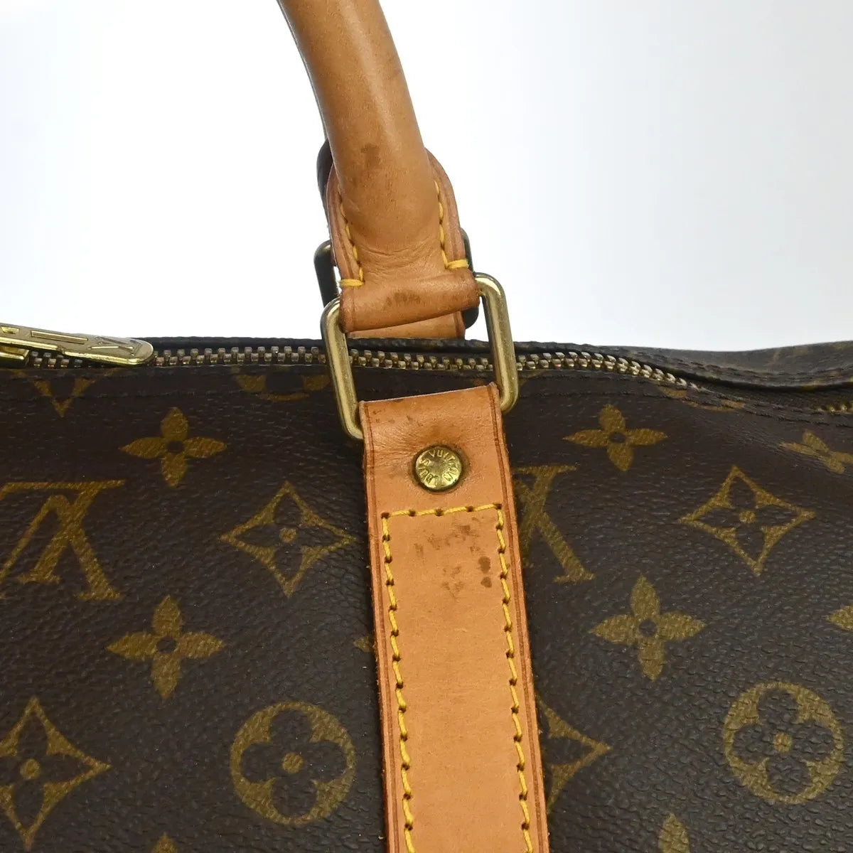 Louis Vuitton Keepall Monogram Canvas Brown Canvas Travel Bag Bag (Pre-Owned)