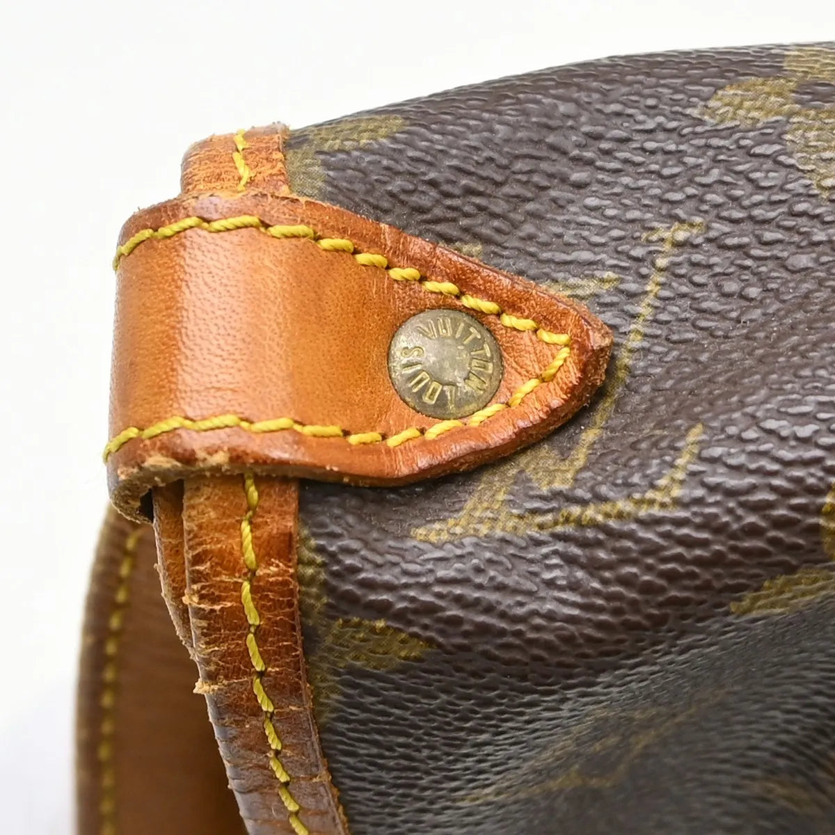 Louis Vuitton Saumur Handbag Monogram Canvas Brown Canvas Shoulder Bag Bag (Pre-Owned)