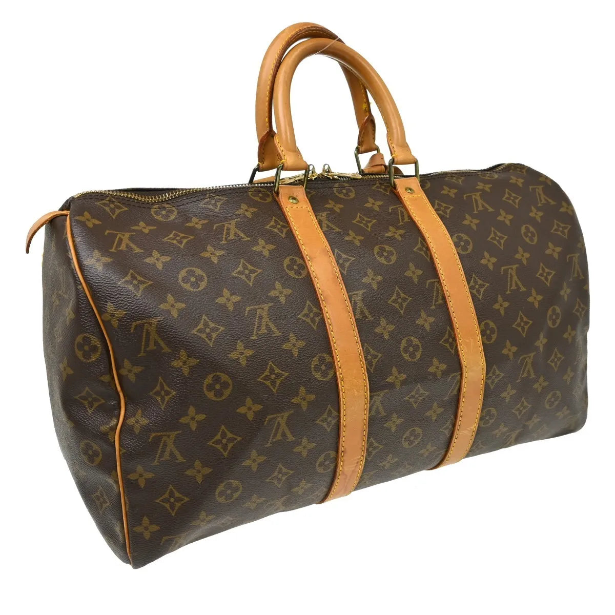 Louis Vuitton Keepall Monogram Canvas Brown Canvas Travel Bag Bag (Pre-Owned)