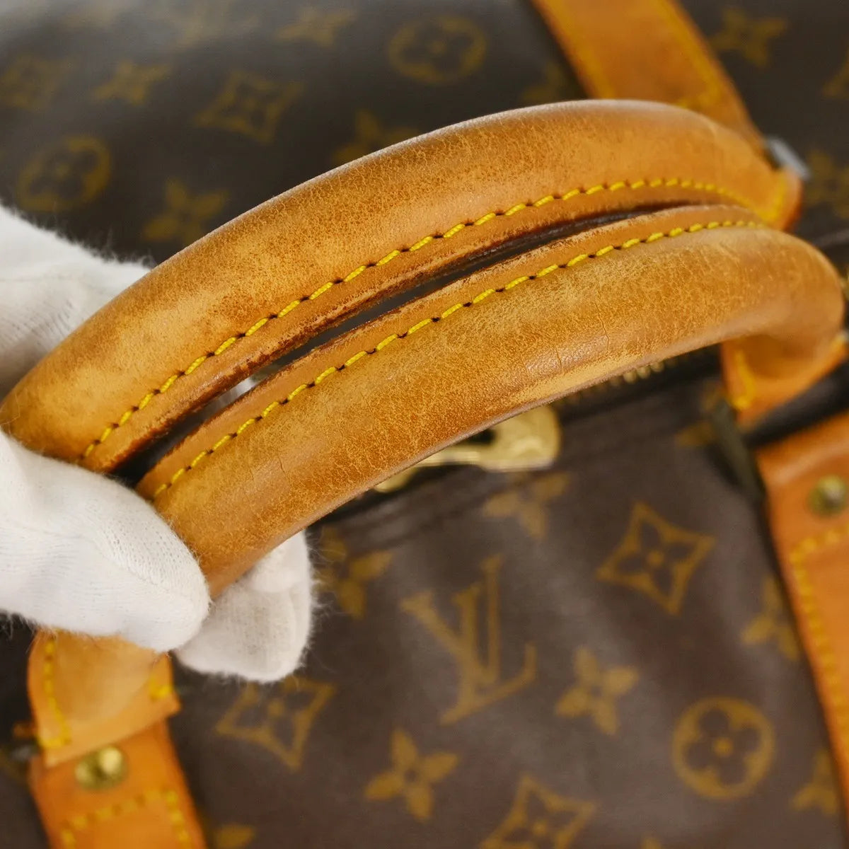 Louis Vuitton Keepall Monogram Canvas Brown Canvas Travel Bag Bag (Pre-Owned)