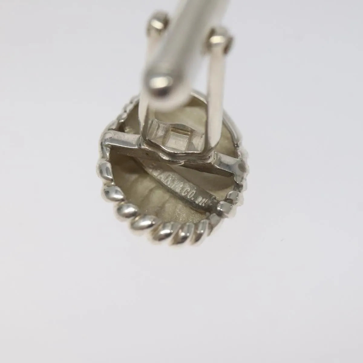 Tiffany & Co. Shell-Style Line Oval Cuffs Silver 925 Silver Silver Jewelry (Pre-Owned)
