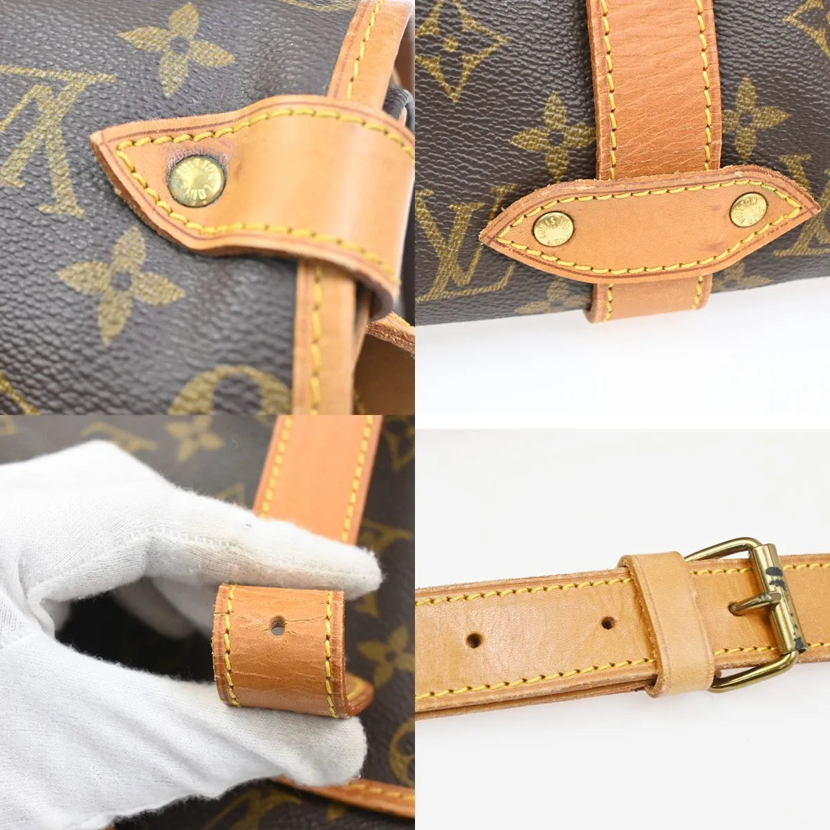 Louis Vuitton Saumur Monogram Canvas Brown Canvas Shoulder Bag Bag (Pre-Owned)