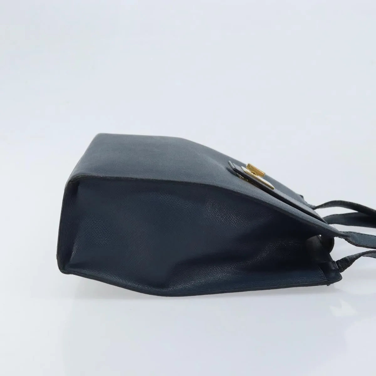 Celine Vintage Leather Navy Leather Shoulder Bag Bag (Pre-Owned)