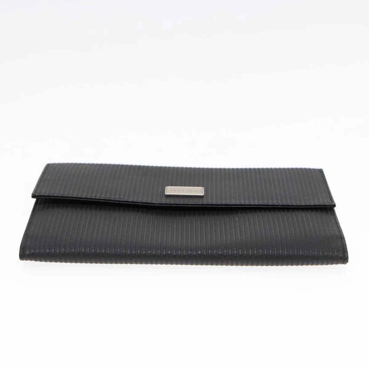 Bvlgari Clutch Pvc Leather Black Pvc Clutche & Pouche Bag (Pre-Owned)