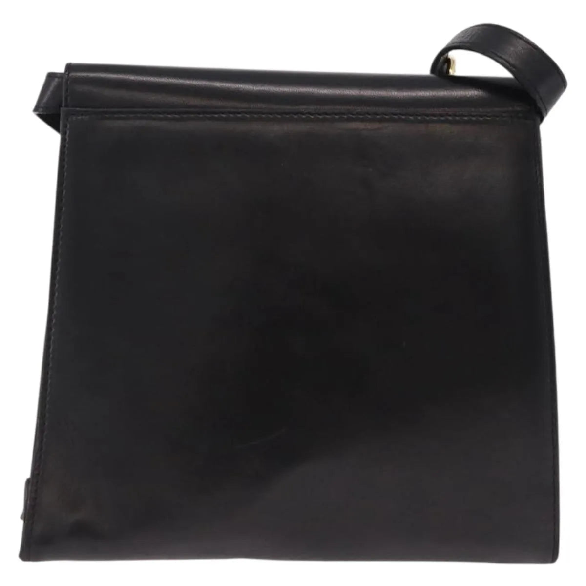 Salvatore Ferragamo Vintage Leather Black Leather Shoulder Bag Bag (Pre-Owned)