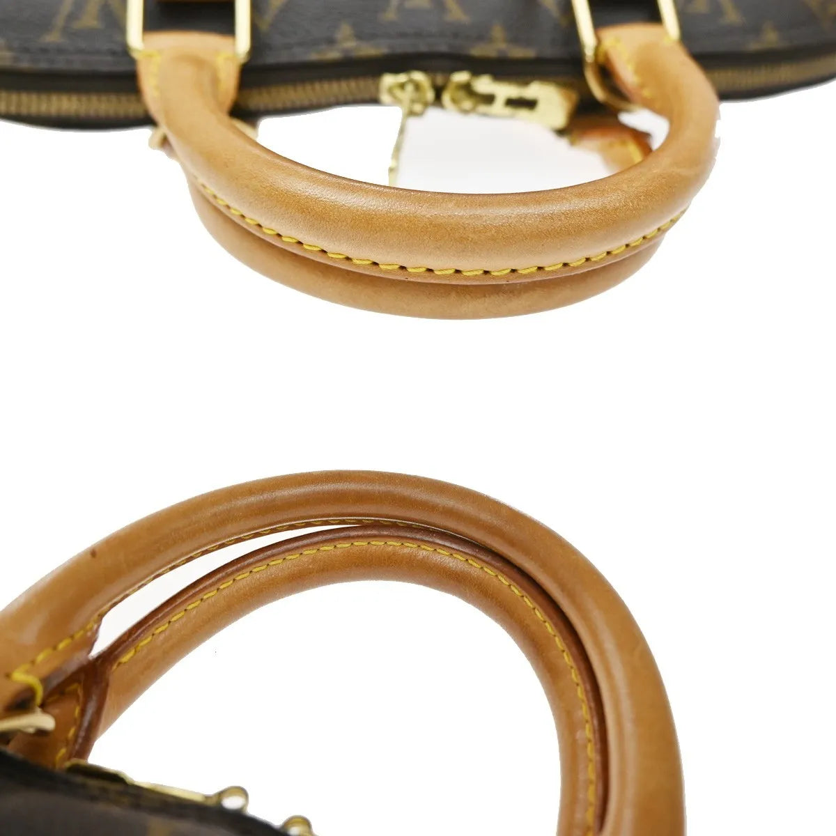 Louis Vuitton Alma Monogram Brown Canvas Handbag (Pre-Owned)