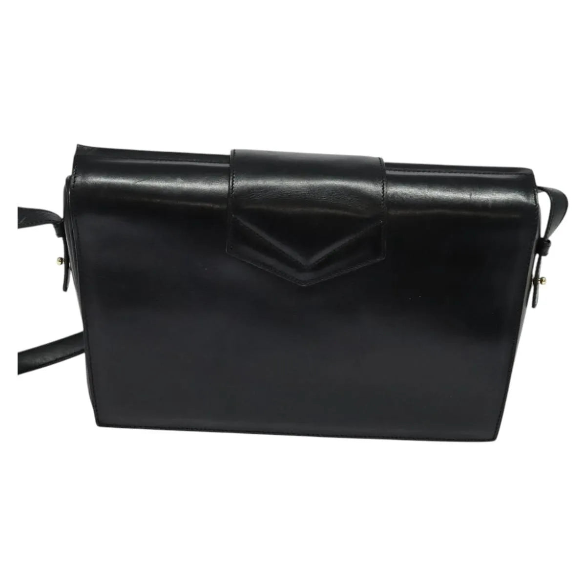 Celine Vintage Leather Black Leather Shoulder Bag Bag (Pre-Owned)