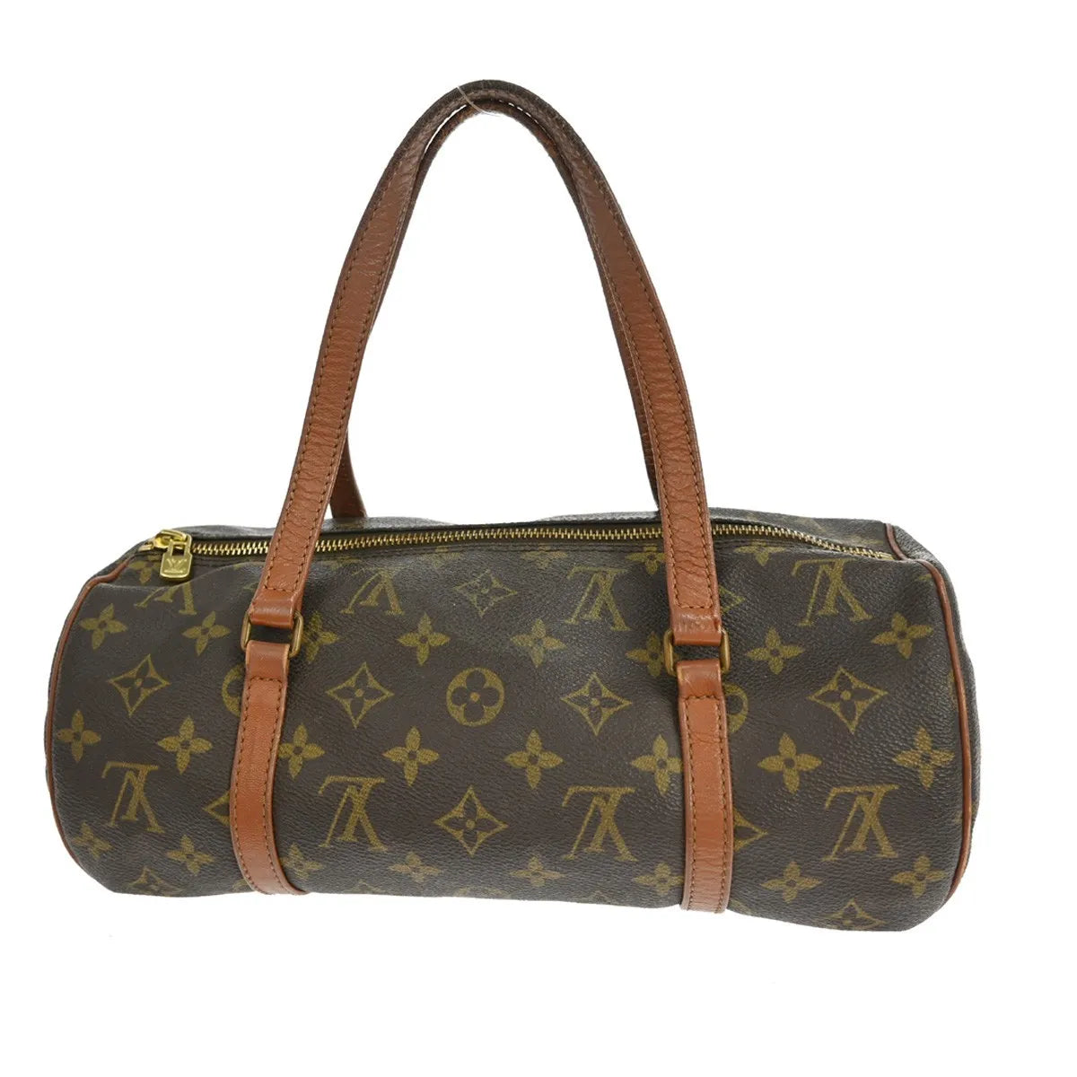 Louis Vuitton Papillon Monogram Canvas Brown Canvas Handbag (Pre-Owned)