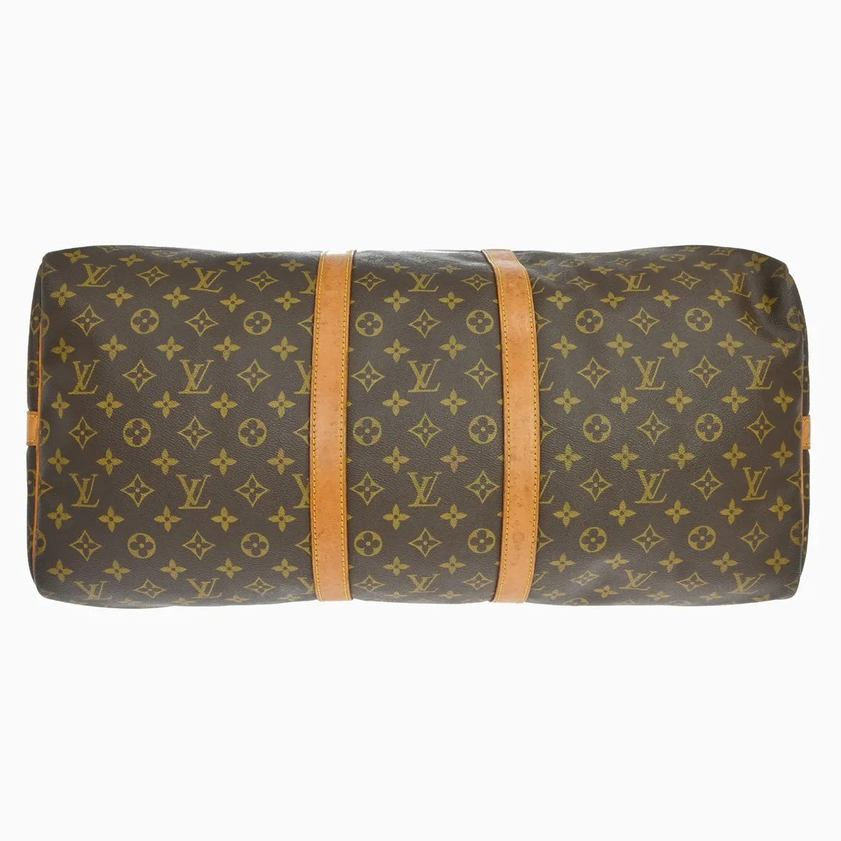 Louis Vuitton Keepall Bandouliere Monogram Canvas Brown Canvas Travel Bag Bag (Pre-Owned)