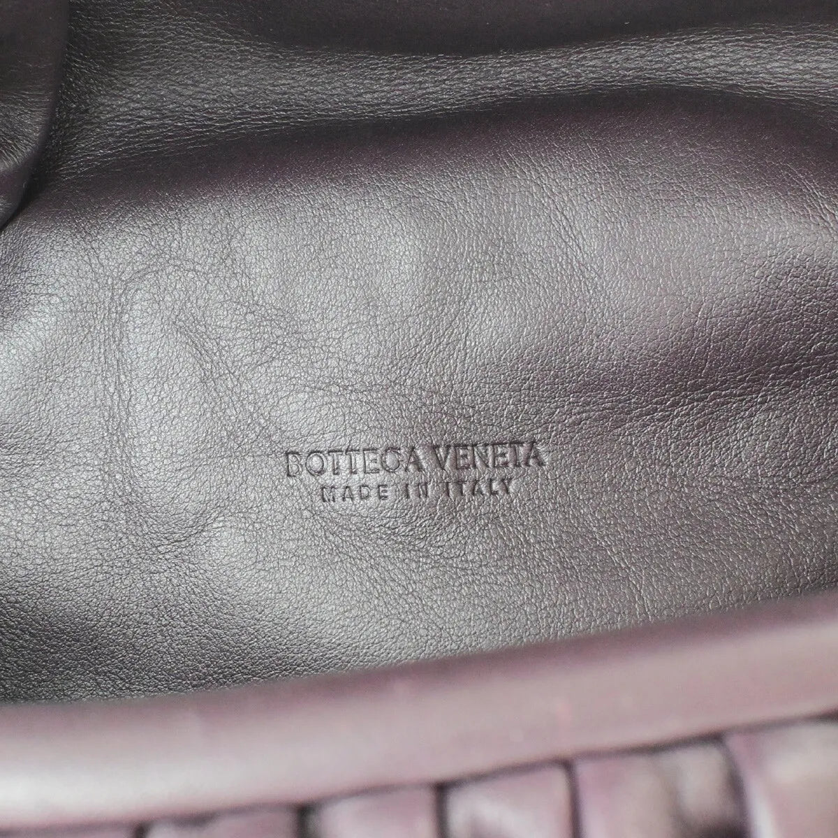 Bottega Veneta The Chain Leather Burgundy Leather Bag (Pre-Owned)