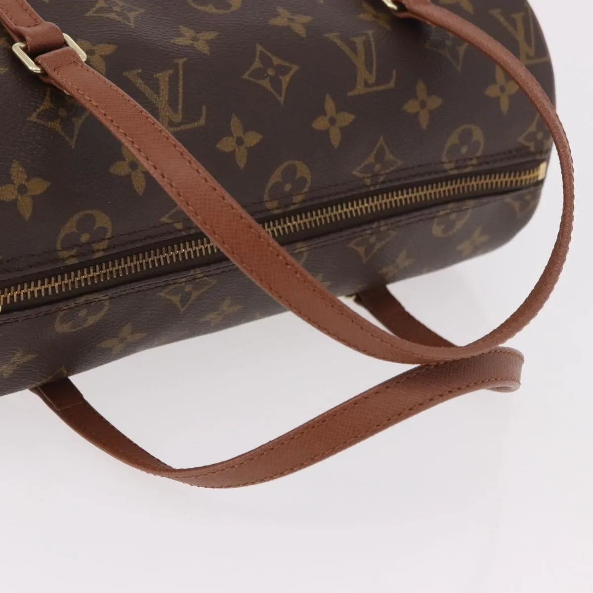 Louis Vuitton Papillon Monogram Canvas Brown Canvas Handbag (Pre-Owned)