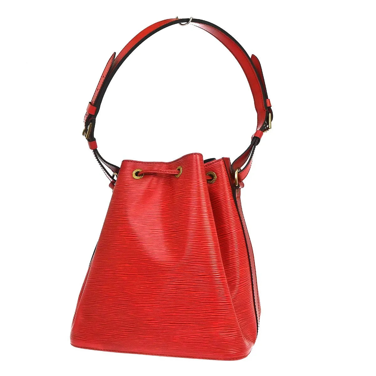 Louis Vuitton Petit Noe Epi Leather Red Leather Shoulder Bag Bag (Pre-Owned)