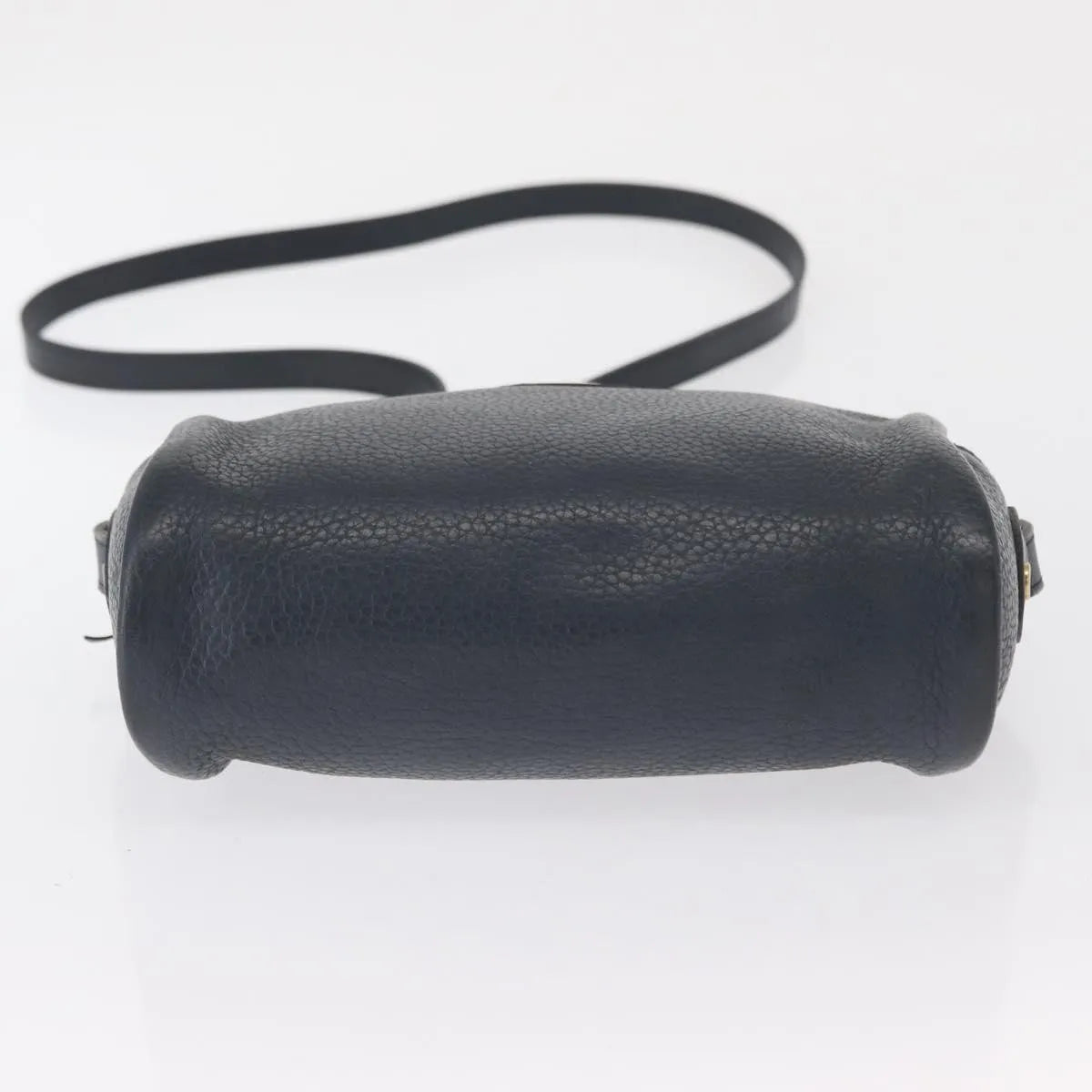 Christian Dior Vintage Cd Logo Leather Navy Leather Shoulder Bag Bag (Pre-Owned)