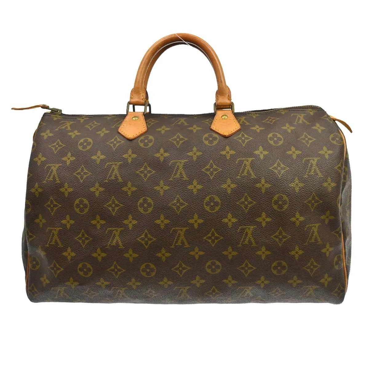 Louis Vuitton Speedy Handbag Monogram Canvas Brown Canvas Handbag (Pre-Owned)
