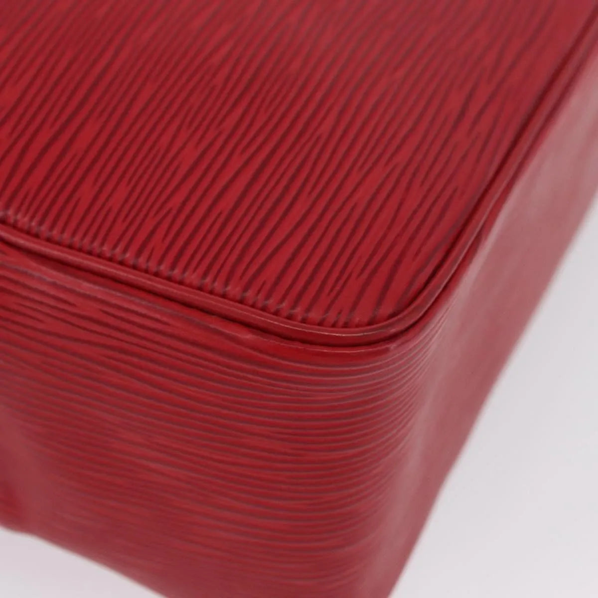 Louis Vuitton Trousse Toiletry Monogram Canvas Red Leather Clutche & Pouche Bag (Pre-Owned)
