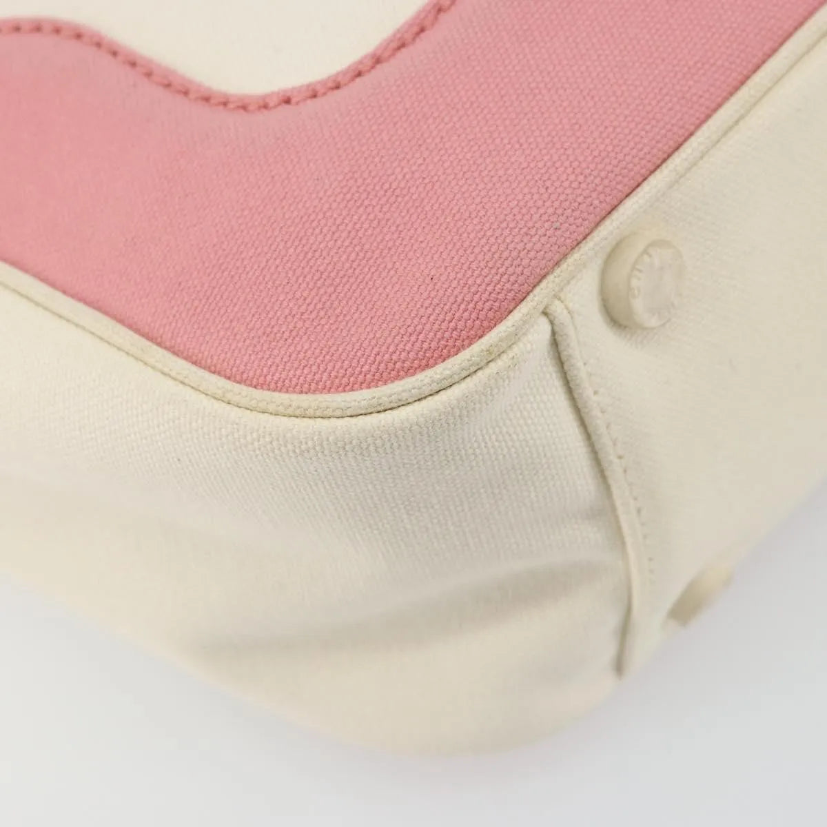Chanel Vintage Cc Tote Canvas Beige Canvas Tote Bag Bag (Pre-Owned)
