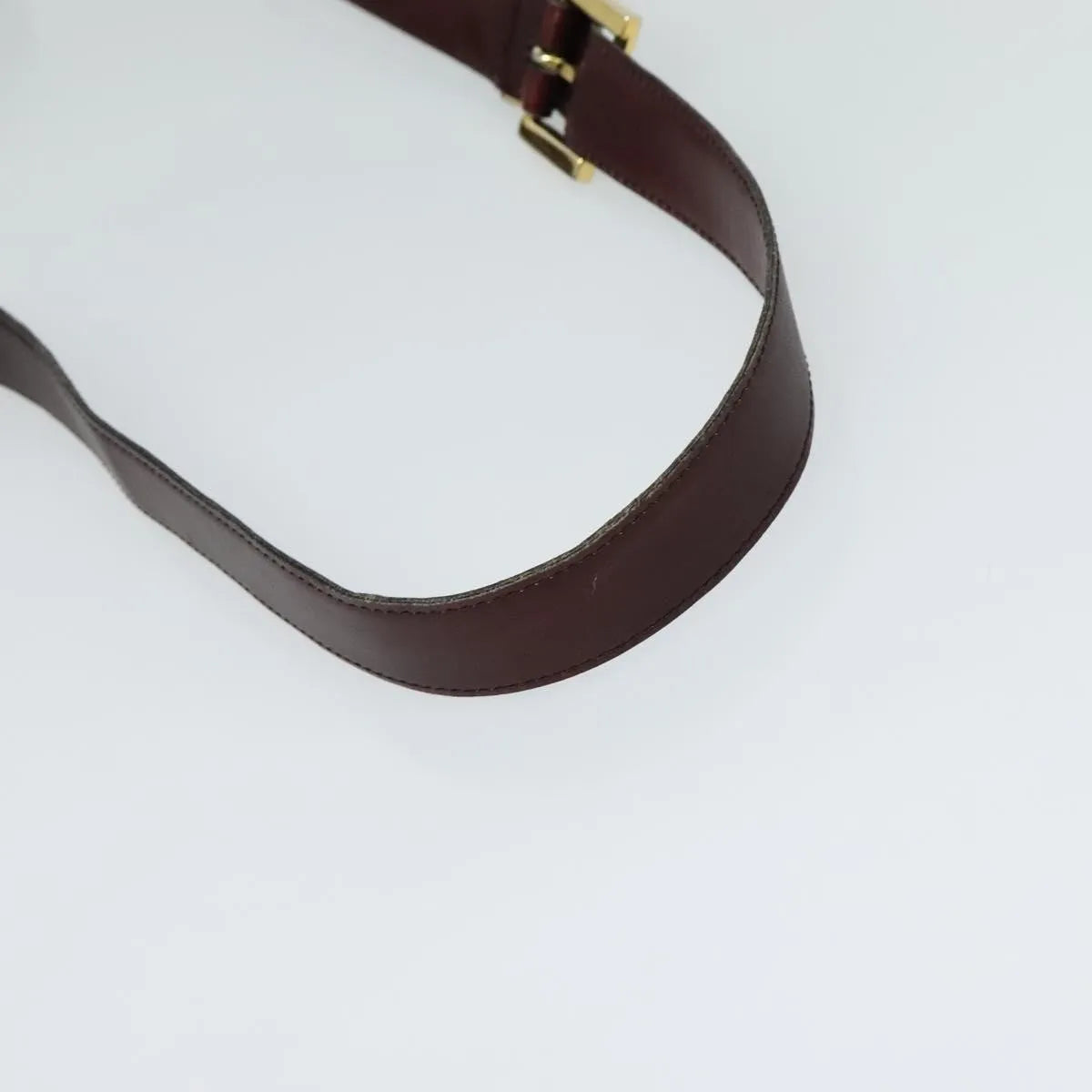 Bally Vintage Leather Burgundy Leather Shoulder Bag Bag (Pre-Owned)