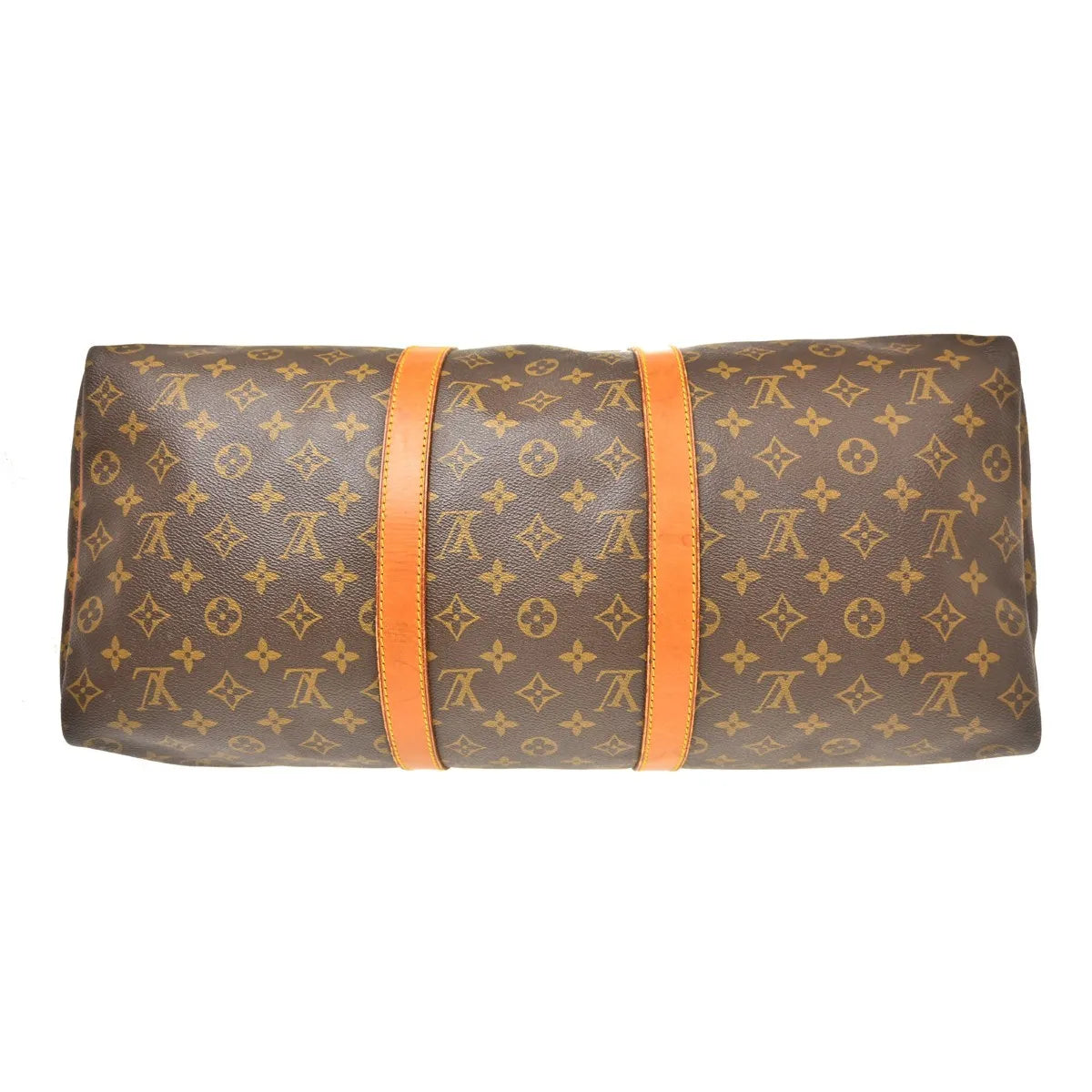 Louis Vuitton Keepall Canvas Brown Canvas Travel Bag Bag (Pre-Owned)