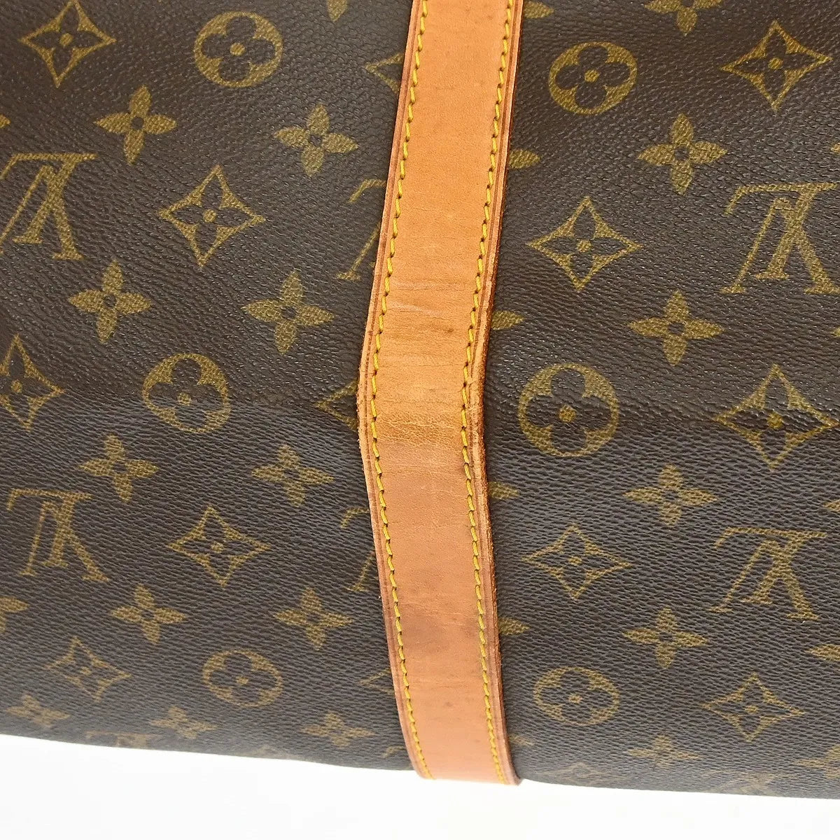 Louis Vuitton Keepall Bag Monogram Canvas Brown Canvas Travel Bag Bag (Pre-Owned)