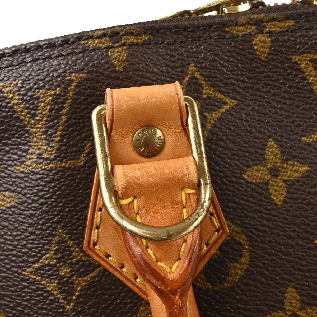 Louis Vuitton Alma Monogram Canvas Brown Canvas Handbag (Pre-Owned)