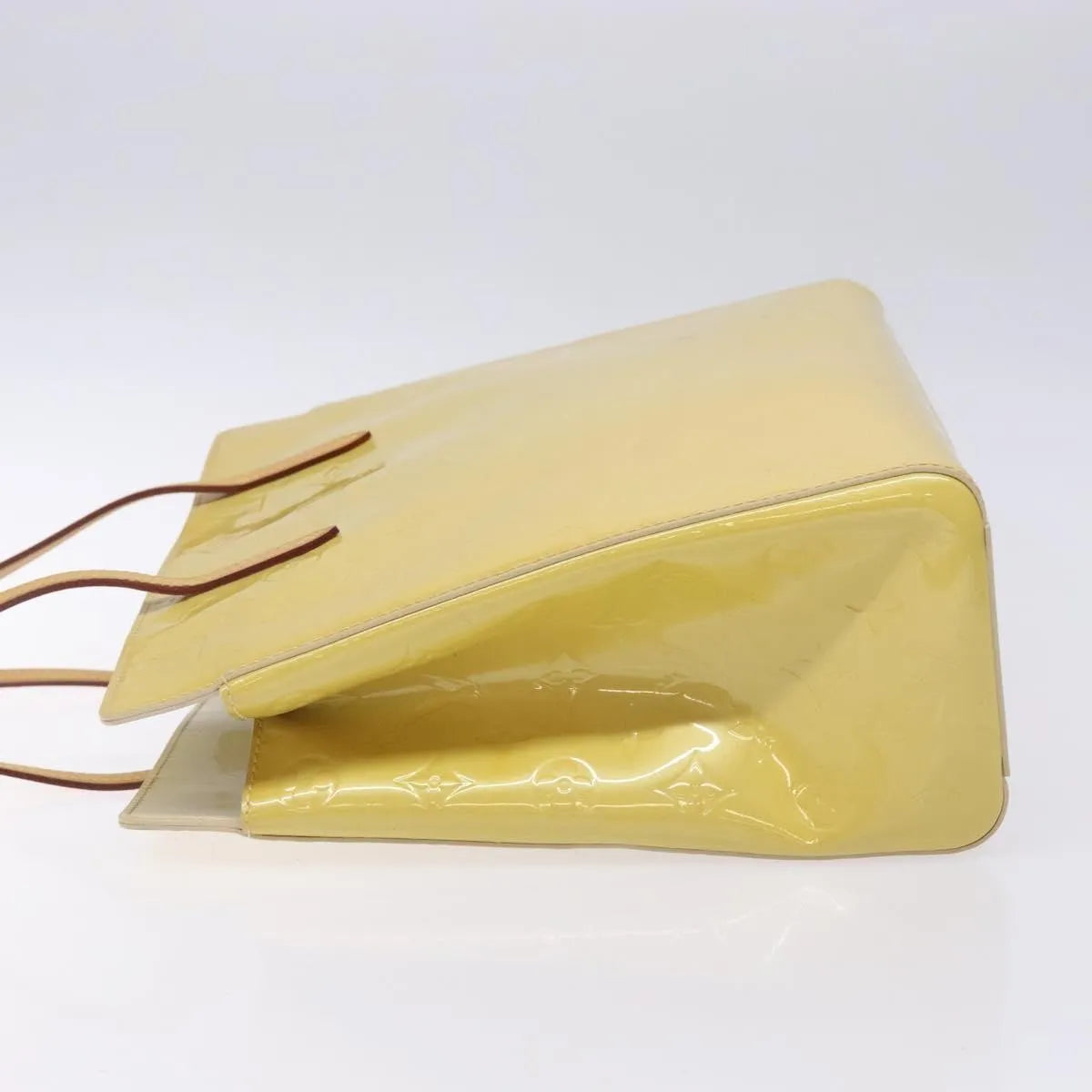 Louis Vuitton Catalina Monogram Vernis Yellow Patent_Leather Tote Bag Bag (Pre-Owned)