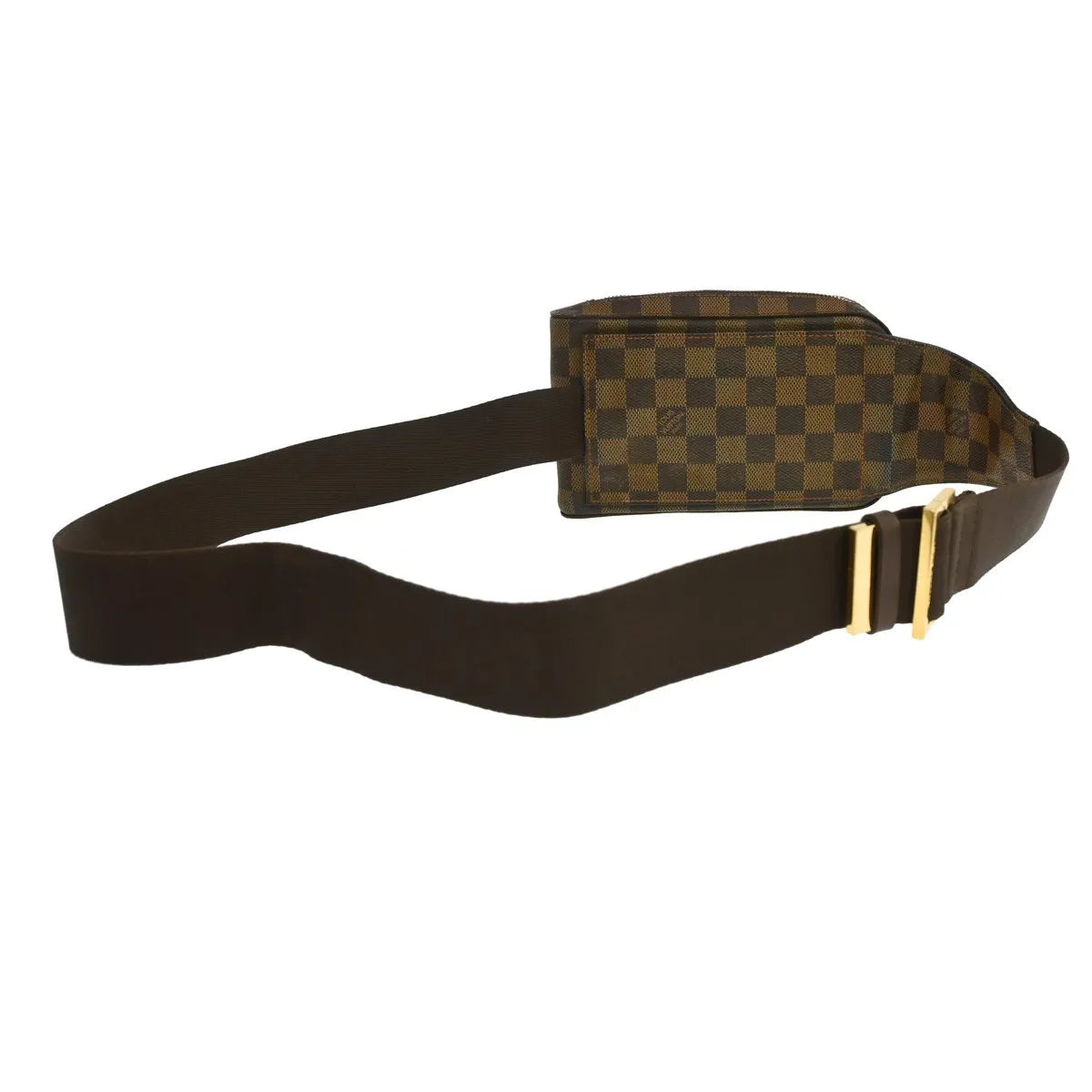 Louis Vuitton Geronimos Waist Damier Brown Canvas Shoulder Bag Bag (Pre-Owned)