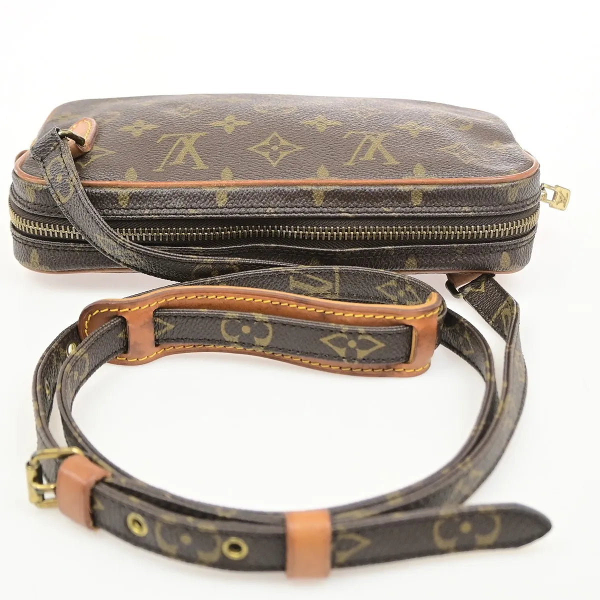 Louis Vuitton Pochette Marly Bandouliere Monogram Canvas Brown Canvas Shoulder Bag Bag (Pre-Owned)