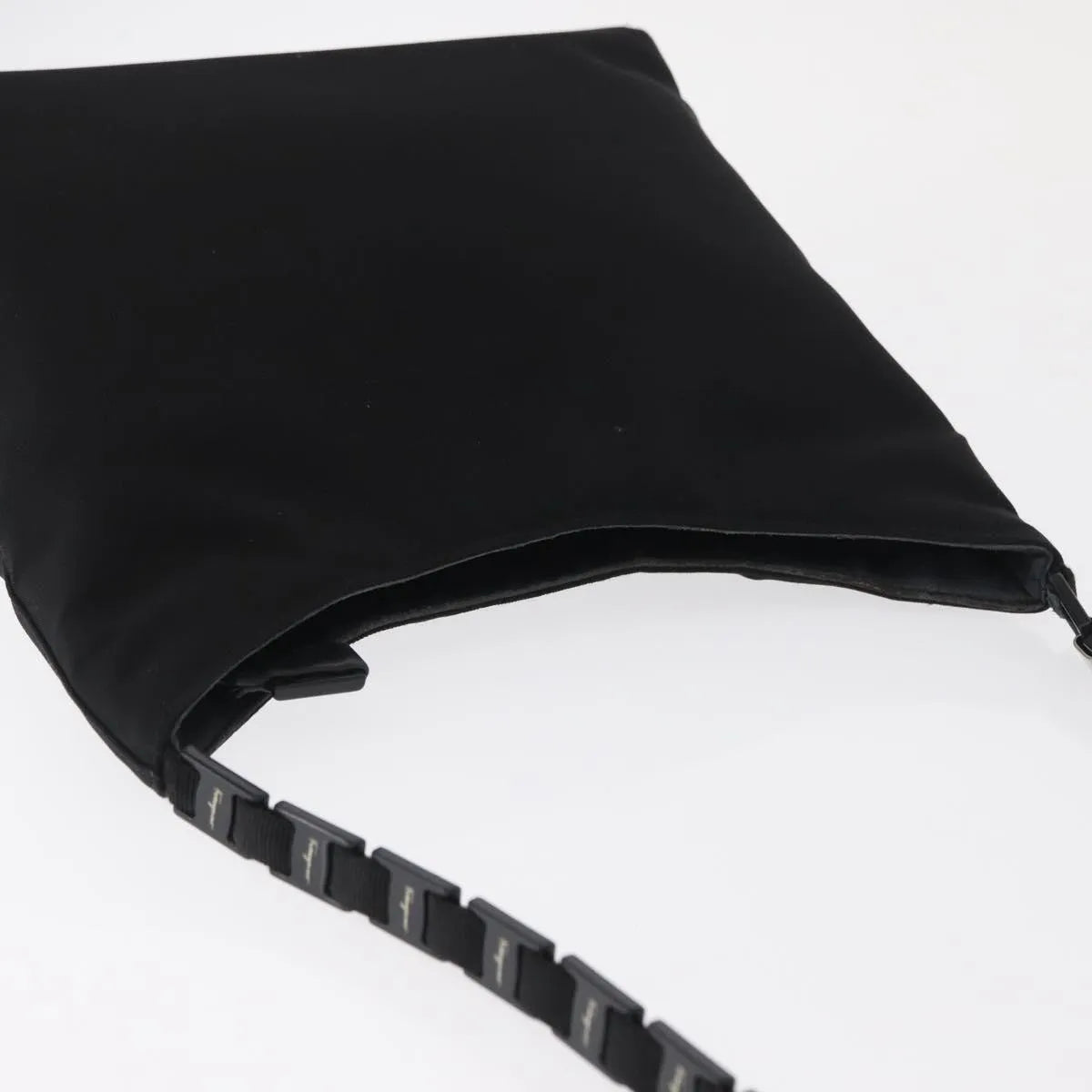 Salvatore Ferragamo Vala Nylon Black Nylon Shoulder Bag Bag (Pre-Owned)